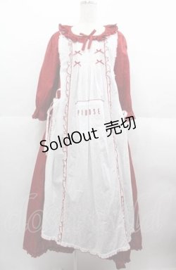画像1: PINK HOUSE / ローンタブリエ付き水玉プリントワンピース  赤Ｘ白 I-25-08-22-082-LO-OP-HD-ZI