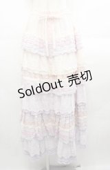 PINK HOUSE / あじさいグラデーションフリルスカート  ピンク I-25-08-22-099-LO-SK-HD-ZI