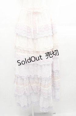 画像1: PINK HOUSE / あじさいグラデーションフリルスカート  ピンク I-25-08-22-099-LO-SK-HD-ZI