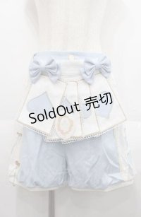 LeMiroie / トランプエプロン付きショートパンツ  サックスｘ白 I-25-08-22-106-LO-SK-HD-ZI