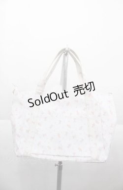 画像2: Maison de FLEUR / ラミネートキャリーオントート  白Ｘピンク I-25-08-22-117-LO-BG-HD-ZI