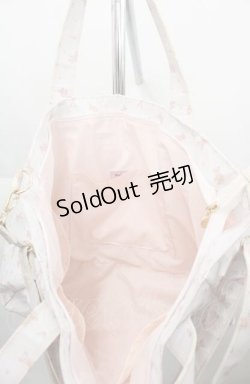 画像5: Maison de FLEUR / ラミネートキャリーオントート  白Ｘピンク I-25-08-22-117-LO-BG-HD-ZI