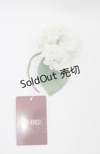 PINK HOUSE / あじさいコサージュ  白Ｘ緑 I-25-08-22-125-LO-AC-HD-ZI