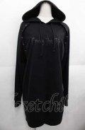 NieR Clothing / 刺繍パーカー  黒 I-25-08-22-028-PU-TO-HD-ZI