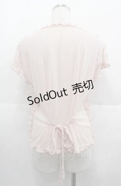 画像2: PINK HOUSE / フロッキードットチュールブラウス  ピンク I-25-08-22-033-LO-BL-HD-ZI
