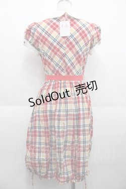 画像2: Beth / マドラスチェックブラウスワンピース  レッド I-25-08-25-040-CL-OP-HD-ZT339