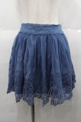 LIZ LISA / レース重ねデニムスカート  青デニム I-25-08-25-078-LO-SK-HD-ZI