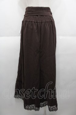 画像2: axes femme / 2WAYガウチョパンツ M ブラウン I-25-08-25-085-AX-PA-HD-ZI