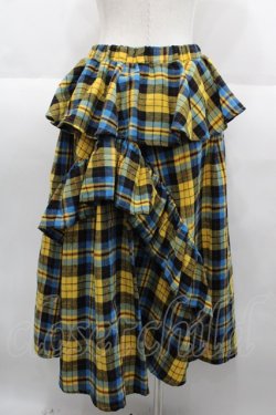 画像2: Candy Stripper / CHECK FRILL MIDI SKIRT 2 イエロー I-25-08-25-088-PU-SK-HD-ZI