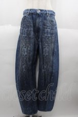 画像1: HYSTERIC GLAMOUR /ULL SNAKE テーパードデニムパンツ 28inch ブルー I-25-08-25-095-PU-PA-HD-ZI (1)