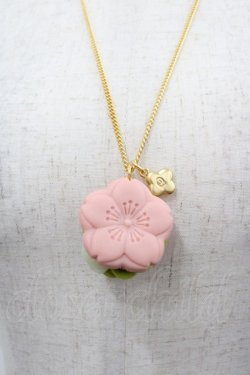 画像1: Q-pot. / サクラモナカコシアンネックレス  ピンクＸ抹茶 I-25-08-25-096-QP-AC-HD-ZI