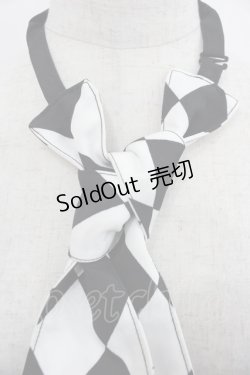 画像3: ALICE and the PIRATES / 道化師の悪戯ネクタイ  黒Ｘ白 I-25-08-25-097-PA-ZA-HD-ZI