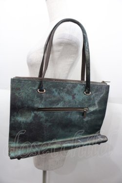 画像2: Jean Paul GAULTIER / Vサイバーハンドバッグ  グリーン I-25-08-25-100-GO-BG-HD-ZI