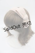 Swankiss / リボンハートビジューレースカチューシャ  ベージュ I-25-08-25-101-CA-ZA-HD-ZI