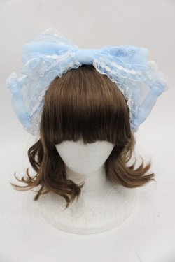 画像1: Angelic Pretty / フリルシースルーカチューシャ  サックス I-25-08-25-102-AP-AC-HD-ZI