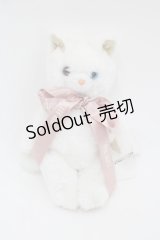 PINK HOUSE / ねこぬいぐるみブローチ  白Ｘピンク I-25-08-25-109-LO-ZA-HD-ZI