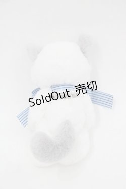 画像2: PINK HOUSE / ねこと子ペンギンぬいぐるみコサージュ  白 I-25-08-25-113-LO-ZA-HD-ZI