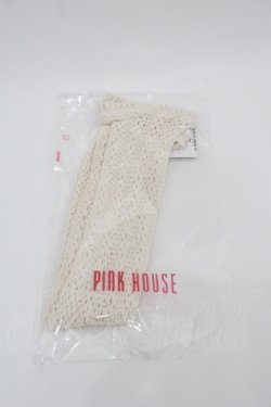 画像1: PINK HOUSE / レース使い透かしソックス  アイボリー I-25-08-25-118-LO-ZA-HD-ZI