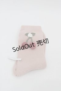 PINK HOUSE / さくらんぼモチーフ付きソックス  ピンク I-25-08-25-120-LO-ZA-HD-ZI