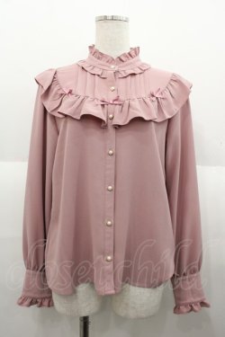 画像1: axes femme kawaii / プティリボンブラウス M ピンク I-25-08-25-003-AX-BL-HD-ZI