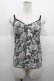 画像1: HYSTERIC GLAMOUR / CAT SCRATCH総柄カップ付きキャミソール  グレー I-25-08-25-025-PU-TO-HD-ZI (1)