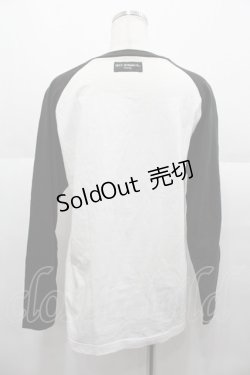 画像2: SEXY DYNAMITE LONDON / ラグランカットソー  黒Ｘ白 I-25-08-25-027-PU-TO-HD-ZI