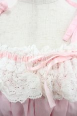 画像3: BABY,THE STARS SHINE BRIGHT / Confiture Ribbonワンピース  ピンクＸ白 I-25-08-25-036-BA-OP-HD-ZI (3)