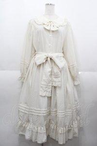 heavenly garden / フリル襟長袖ワンピース  アイボリー I-25-08-25-039-LO-OP-HD-ZI