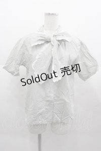 merry jenny / フリルリボンボウタイブラウス  ミント I-25-09-02-001-LO-BL-HD-ZI