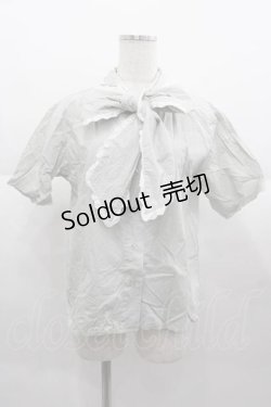 画像1: merry jenny / フリルリボンボウタイブラウス  ミント I-25-09-02-001-LO-BL-HD-ZI