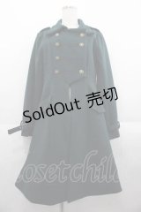 Amavel / Classical Napoleonロングコート  グリーン I-25-09-02-047-CA-CO-HD-ZI