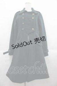 Amavel / Classical Napoleonロングコート  グリーン I-25-09-02-047-CA-CO-HD-ZI