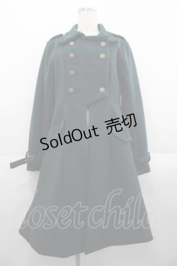 画像1: Amavel / Classical Napoleonロングコート  グリーン I-25-09-02-047-CA-CO-HD-ZI