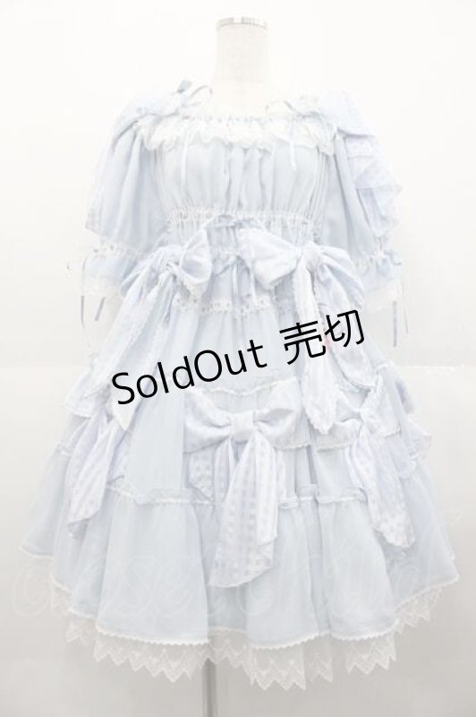 画像1: BABY,THE STARS SHINE BRIGHT / Le sucre petillantワンピース  サックス I-25-09-02-054-BA-OP-HD-ZI (1)