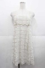 merry jenny / checkミニキャミワンピース  アイボリー I-25-09-02-064-LO-OP-HD-ZI