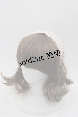 画像1: m petit by misako / リボンパールレースカチューシャ  ピンクＸ白 I-25-09-02-107-LO-AC-HD-ZI