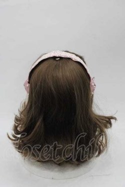 画像2: m petit by misako / リボンパールレースカチューシャ  ピンクＸ白 I-25-09-02-107-LO-AC-HD-ZI