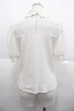 画像2: Ank Rouge / チョーカーデザイン半袖トップス  アイボリーＸ黒 I-25-09-02-012-CA-TO-HD-ZI