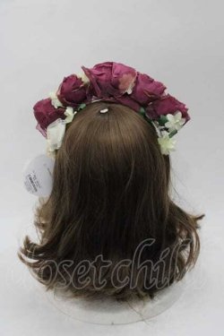 画像2: BABY,THE STARS SHINE BRIGHT / a Rose  ガラスドームに閉じ込めた一輪の薔薇 カチューシャ  ボルドーＸアイボリー I-25-09-02-110-BA-AC-HD-ZI