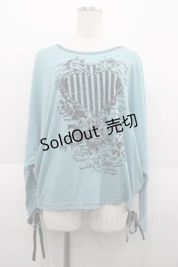 画像1: ALGONQUINS / ストライプハートptドルマントップス  グリーン I-25-09-02-022-AL-TO-HD-ZI