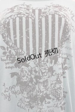 画像3: ALGONQUINS / ストライプハートptドルマントップス  グリーン I-25-09-02-022-AL-TO-HD-ZI
