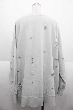 画像2: WORLD WIDE LOVE！(Rydia) / ダメージ&星刺繍トップス 1 グレー I-25-09-02-023-PU-TO-HD-ZI