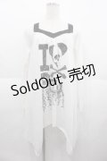 GLAD NEWS / I LOVE ROCK ptトップス  ホワイト I-25-09-02-026-GL-TO-HD-ZI