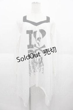 画像1: GLAD NEWS / I LOVE ROCK ptトップス  ホワイト I-25-09-02-026-GL-TO-HD-ZI