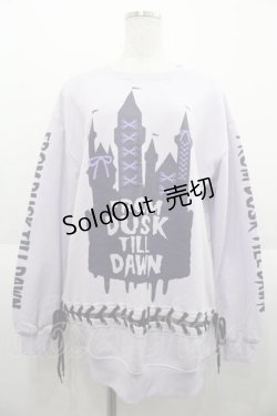 画像1: LISTEN FLAVOR / ドリーミーキャッスルレースアッププルオーバー  ラベンダー I-25-09-02-034-PU-TO-HD-ZI