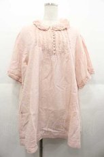 画像1: PINK HOUSE / レースフリル襟チュニックブラウス  ピンク I-25-09-02-041-LO-BL-HD-ZT210 (1)