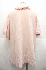 画像2: PINK HOUSE / レースフリル襟チュニックブラウス  ピンク I-25-09-02-041-LO-BL-HD-ZT210 (2)
