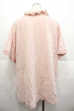 画像2: PINK HOUSE / レースフリル襟チュニックブラウス  ピンク I-25-09-02-041-LO-BL-HD-ZI