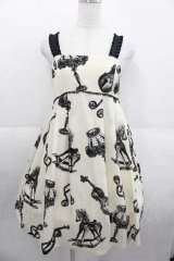 Emily Temple cute / ヴィンテージマーケットノースリーブワンピース  オフ I-25-09-11-053-ET-OP-HD-ZI