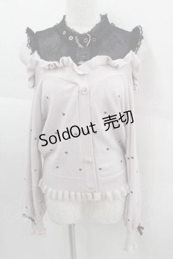 画像1: LIZ LISA / ハート刺繍肩あきレイヤードニット  ピンクX黒 I-25-09-11-006-LO-TO-HD-ZI